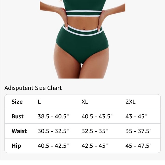 Adisputent Womens Emerald Green Bandeau Sports Style Scoop Crop Bikini Top - Picture 7 of 14